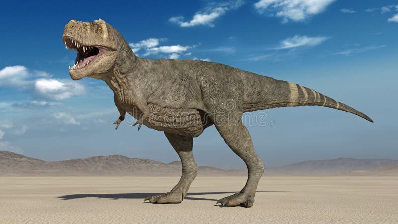 T-Rex Dinosaur, Tyrannosaurus Rex Reptile Running, Prehistoric Jurassic  Animal Isolated on White Background, 3D Rendering Stock Illustration -  Illustration of ancient, dinosaurus: 143823981