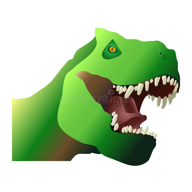 Dinosaur with sharp teeth stock vector. Illustration of predator - 59123205