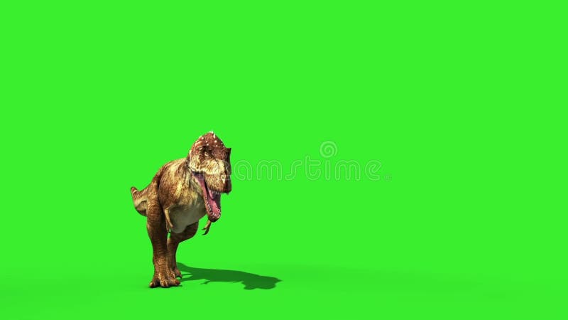 T Rex Tyrannosaur Feathered Run Jurassic World Dinosaurs Green Screen