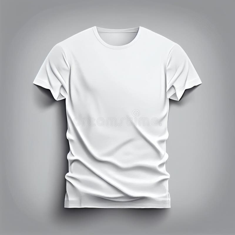 T-shirt Blanc Sur Un Jeune Homme Isolé Dos Banque D'Images et