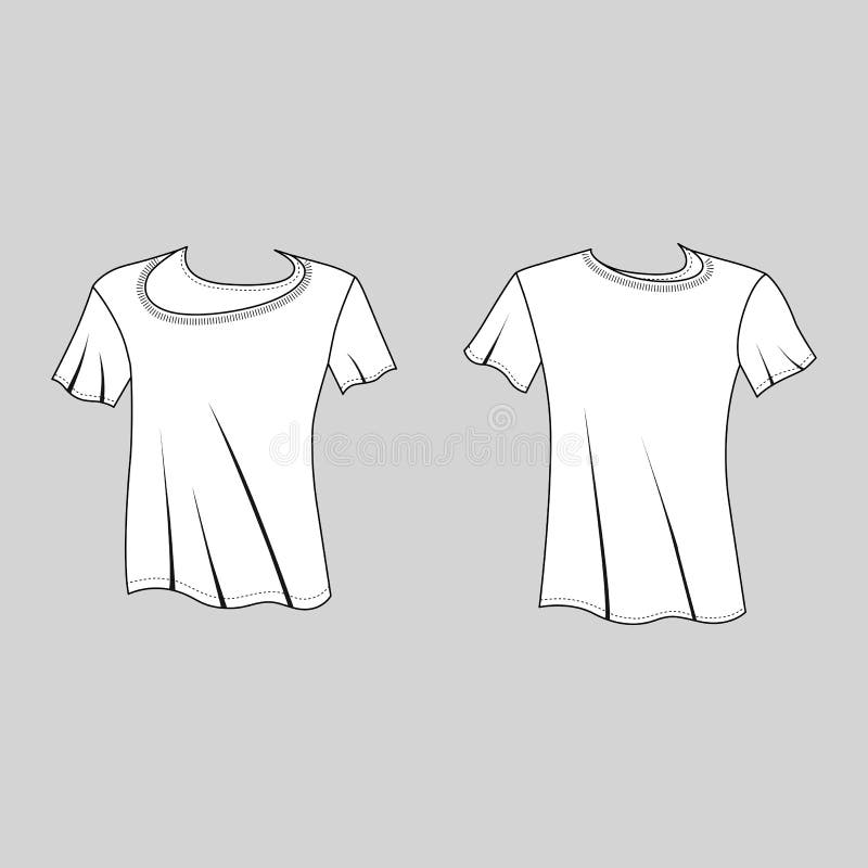 Download Men's T Shirt Design Template Pocket Stock Illustrations ...