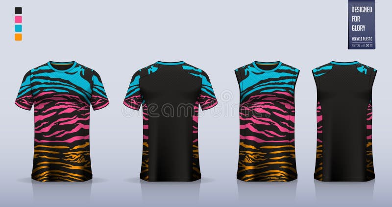 Download T-shirt Mockup Or Sport Shirt Template Design For Soccer ...