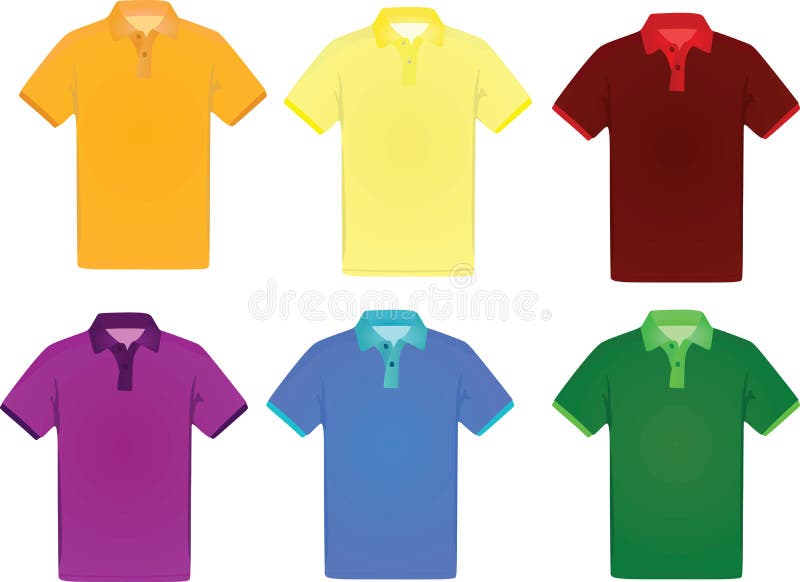 Blue polo t shirt stock vector. Illustration of background - 107351453