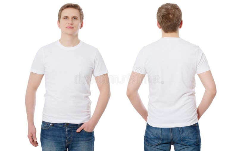 T-shirt Template and Blank. T Shirt Front and Back View. Mock Up ...