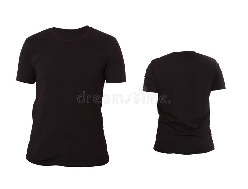 black t shirt back