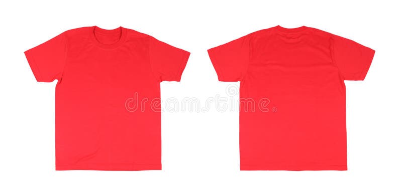 Red T Shirt Template Front And Back