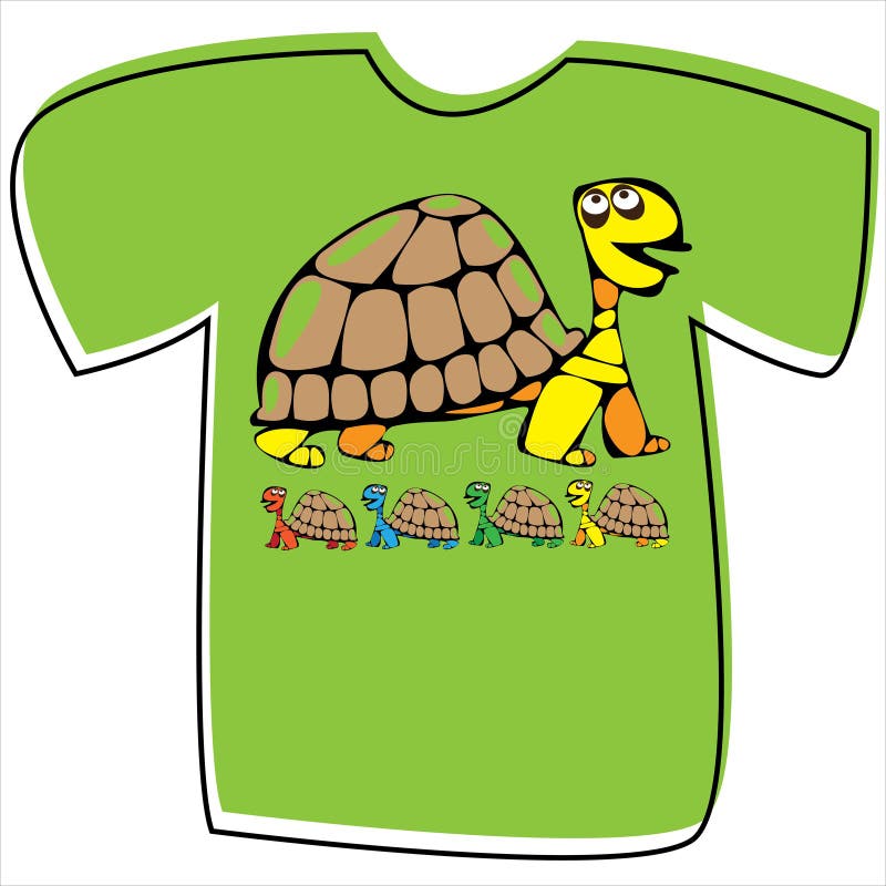 Sea Turtle T-shirt Graphics. Sea Turtle Illustration With Splash ...