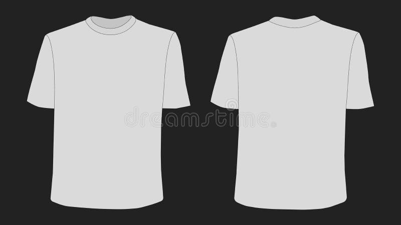 plain white t shirt back and front