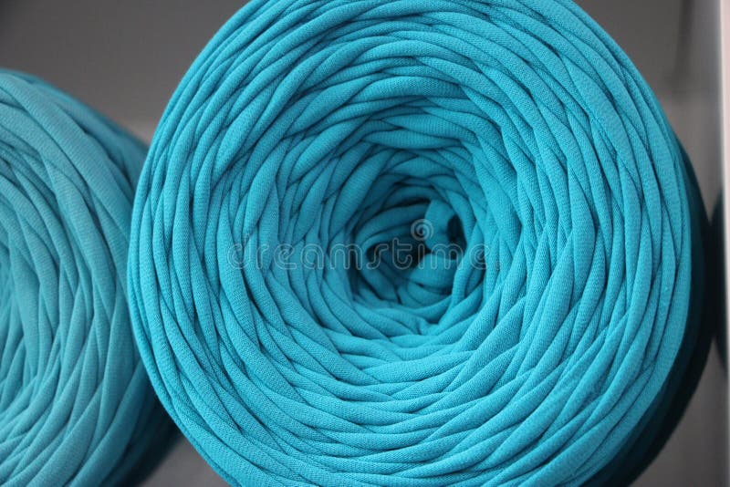 Vintage Skeins of French Linen Thread 50 Meters Aqua Blue in Color 