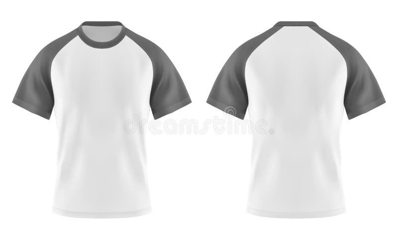 T-shirts de Wjote avec la douille et l'u-cou gris ou gris illustration de vecteur T-shirts de Wjote avec la douille et l'u-cou gris ou gris illustration de vecteur