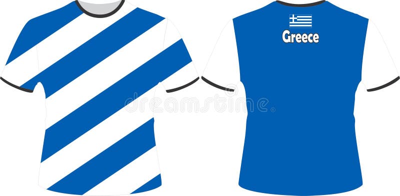 T Shirts Design avec Vecteur Drapeau GRÈCE illustration stock