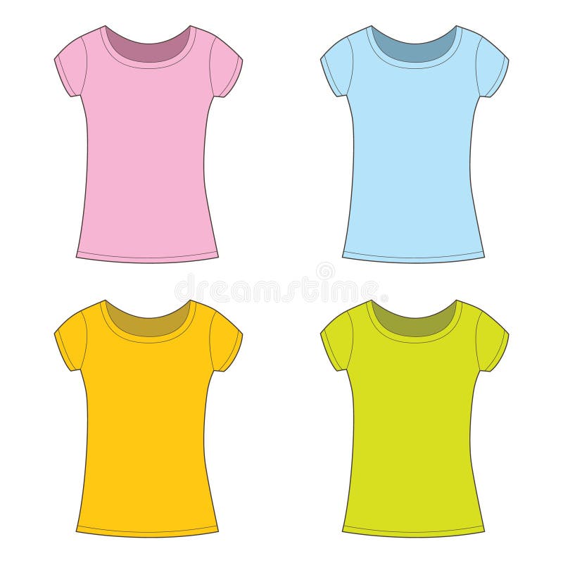 T-shirts for girl. stock vector. Illustration of decorative - 40156008