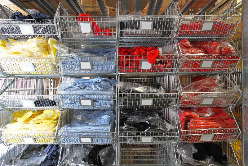 T shirts warehouse stock photo. Image of shelf, interior 28407326