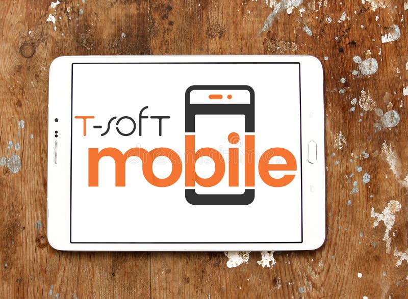 T-zacht Mobiel softwareembleem royalty-vrije stock foto's T-zacht Mobiel softwareembleem royalty-vrije stock foto's