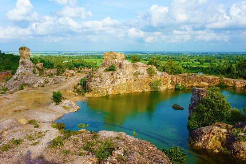 Ta Pa jeziora, Mekong delty ecotourism zdjęcia stock Ta Pa jeziora, Mekong delty ecotourism zdjęcia stock