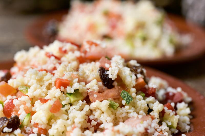 Tabbouleh, a typical levantine arab salad stock photos