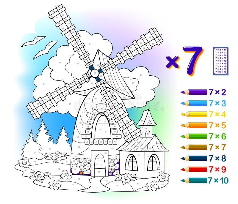 Tabela De Multiplicação Por 2 Para Crianças. Educação Matemática. Livro De  Coloração. Resolver Exemplos E Pintar Os Coelhos. Jogo Ilustração do Vetor  - Ilustração de tabela, aritmética: 218625467