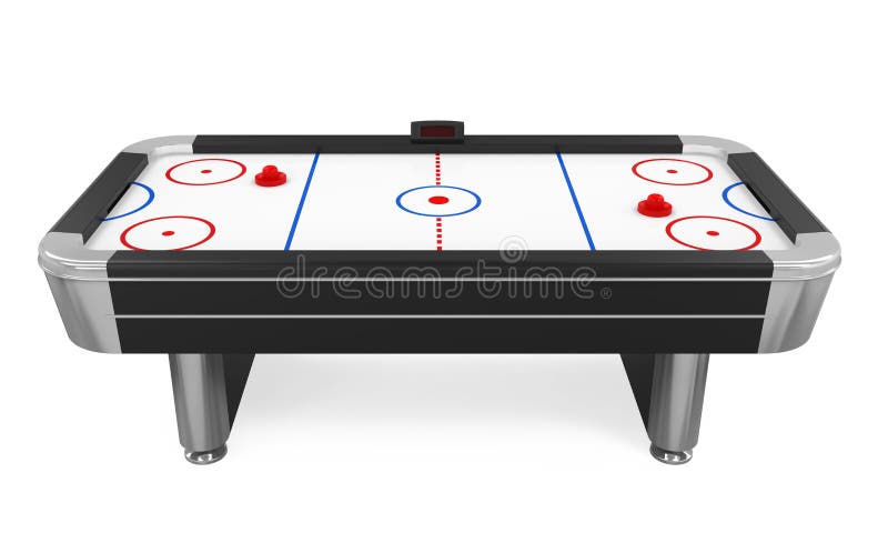 air hockey tabela ilustração vetorial lazer entretenimento