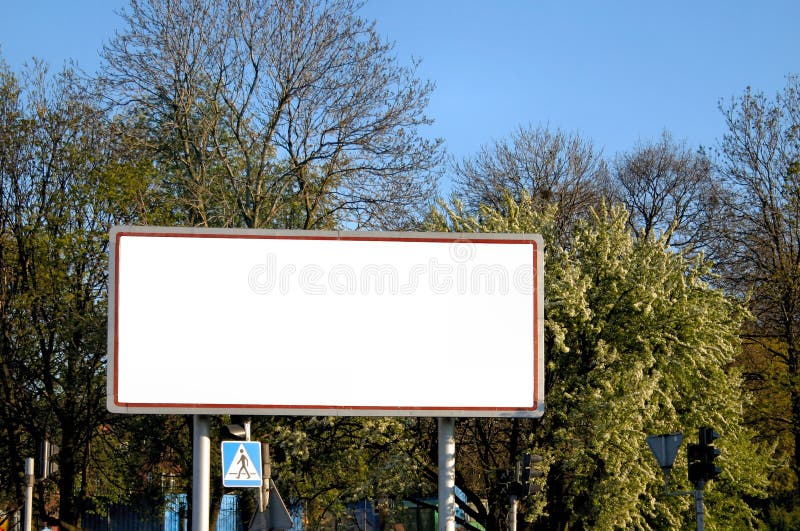 Tabellone per le affissioni vuoto fotografia stock libera da diritti