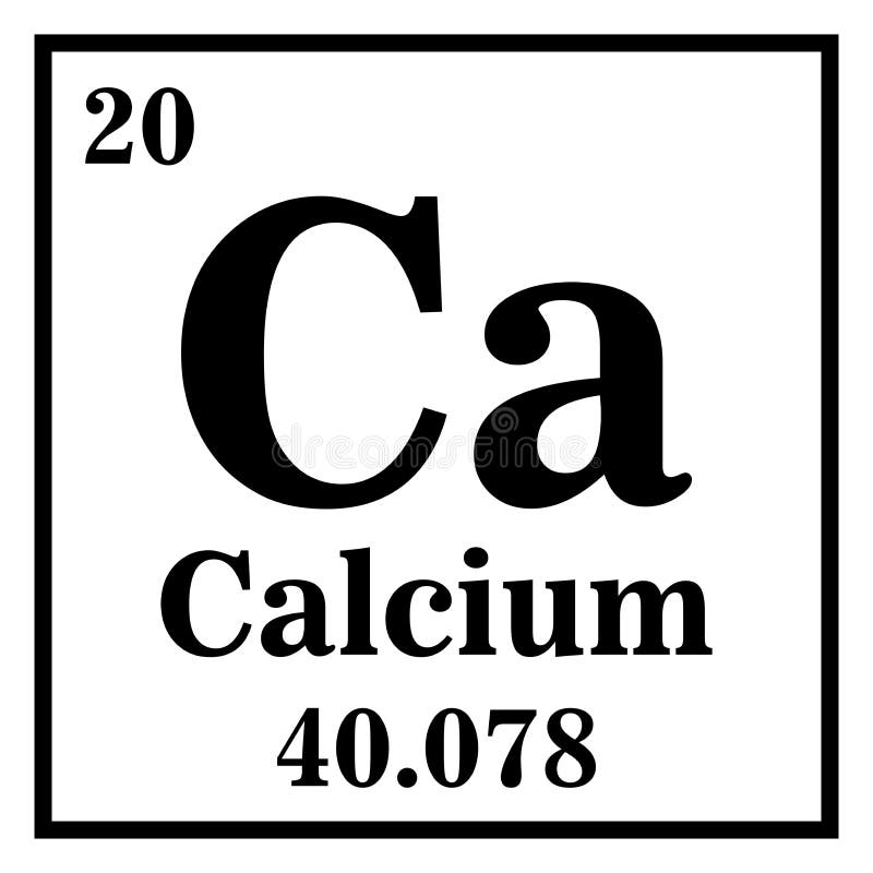 Tabla Periódica De Calcio Del Vector De Elementos Ilustración Del