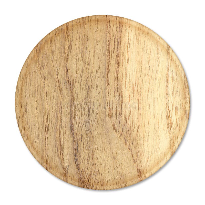 Tabla Redonda De Madera Aislada De Fondo Blanco Imagen de archivo Imagen de aislado, cocina
