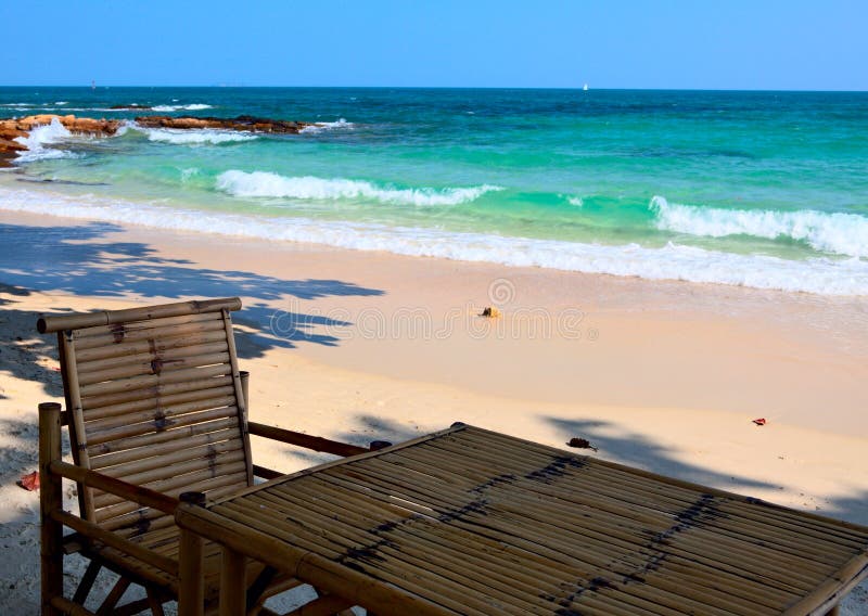 Table On The Beach Picture. Image 8025096