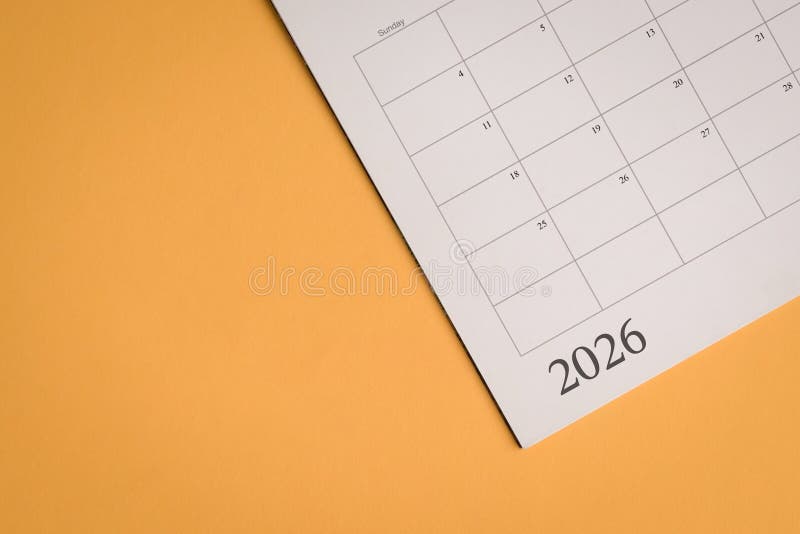 2026 Table calendar