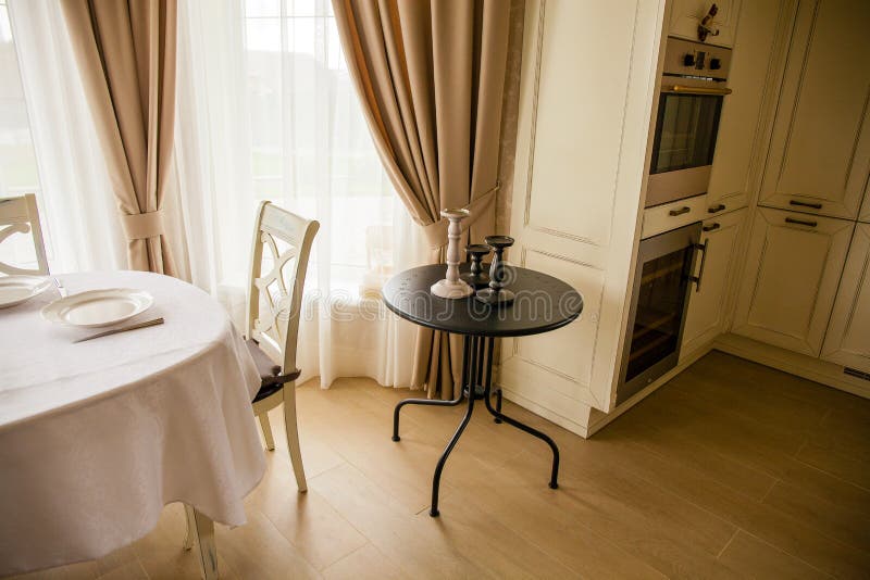 Table and Chairs in Living Room Stock Image Image of sofa