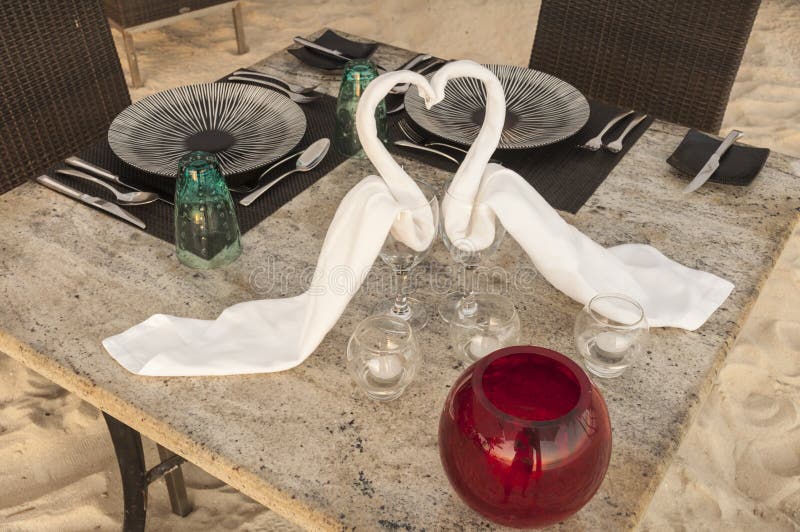 Table Decoration in Mauritius Stock Image Image of mauritius, plates