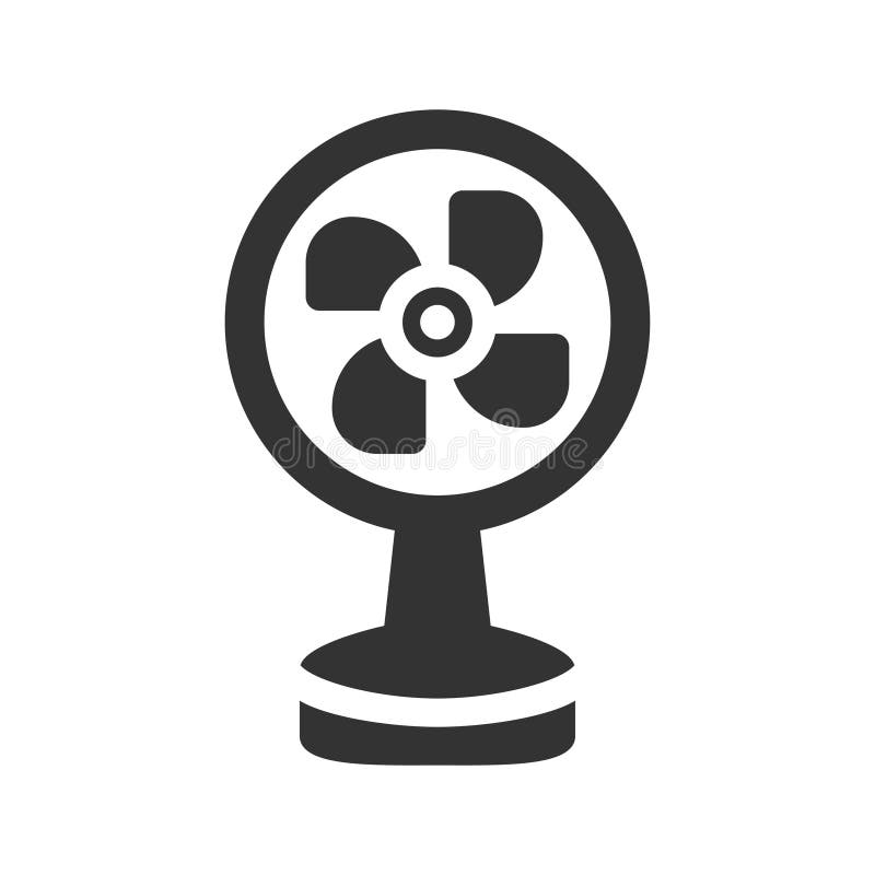 Table fan icon stock vector. Illustration of designed 288037377