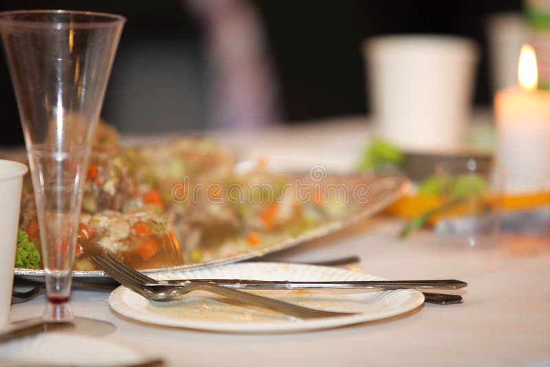 Table with Food and Drink Event Party Stock Photo Image of restaurant