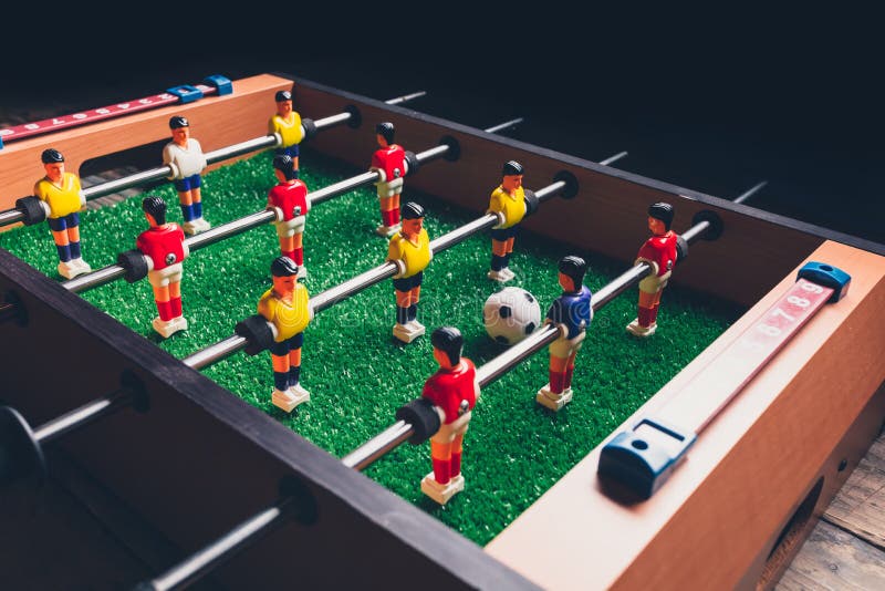 Table Football Soccer Kicker Game Players Stock Photo Image of modern