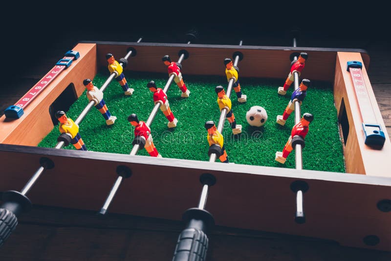 Table Football Soccer Kicker Game Players Stock Image Image of modern