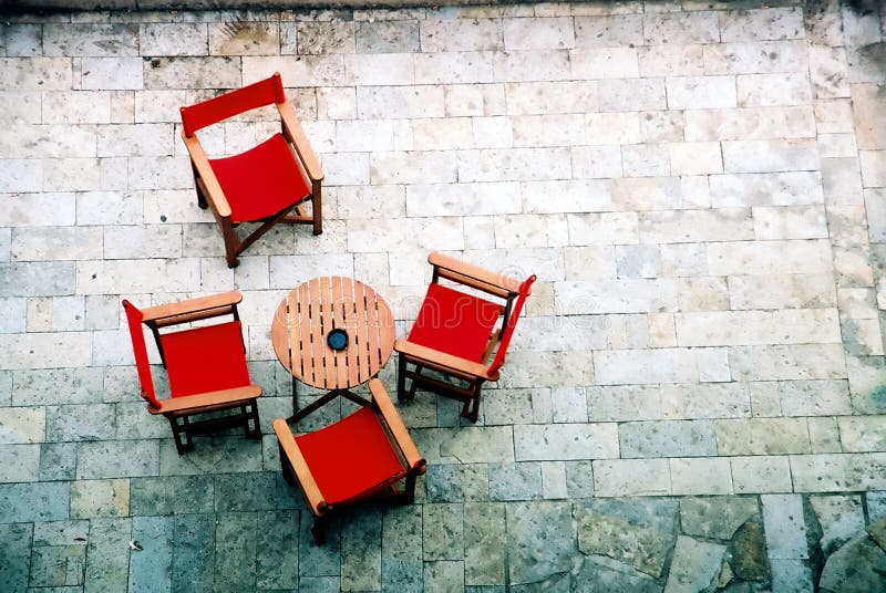 Table with four chairs stock image Table with four chairs stock image