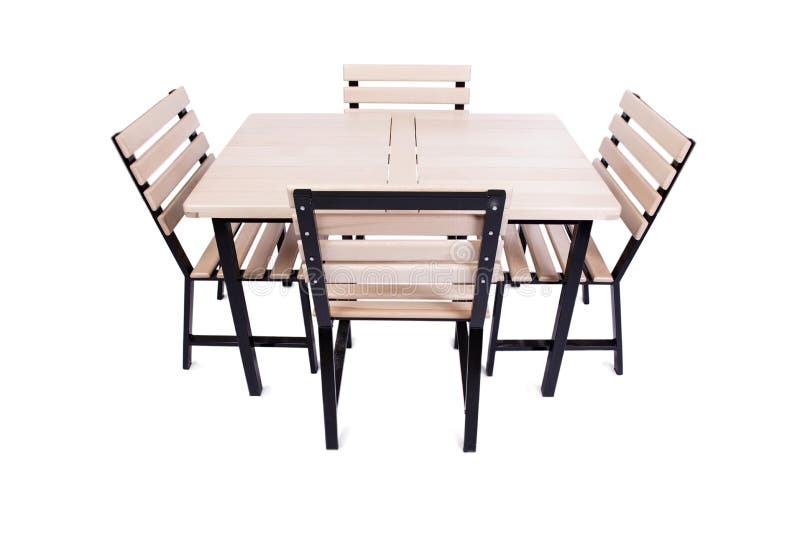 The table furniture isolated on the white royalty free stock images The table furniture isolated on the white royalty free stock images
