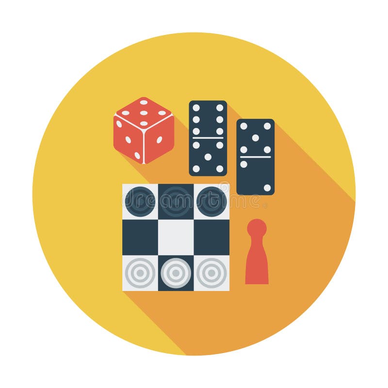Table Games Vector Flat Icon Stock Vector Illustration of