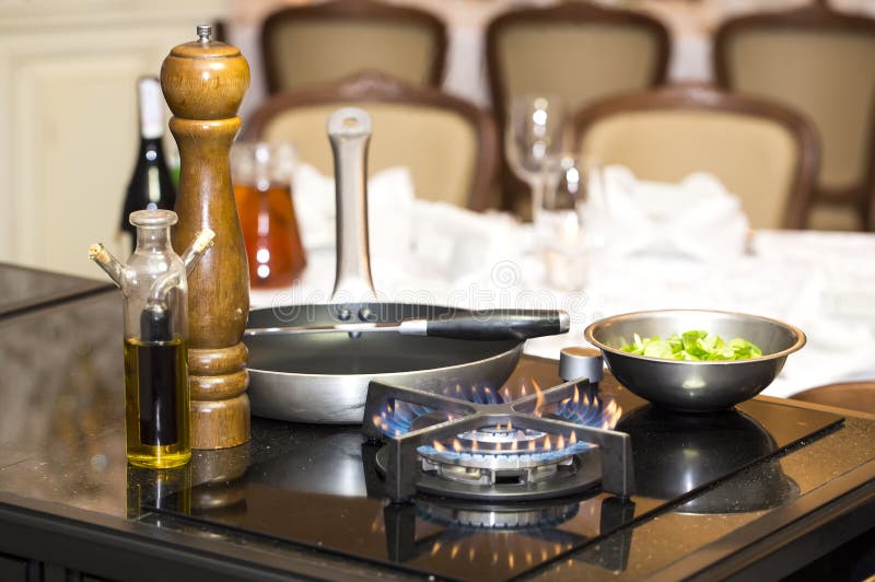 Table gas stove stock image. Image of design, home, equipment 39371945