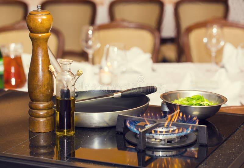 Table gas stove stock photo. Image of culinary, kitchen 76330740
