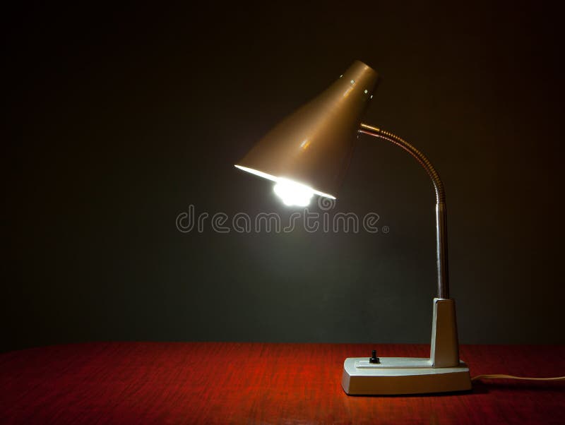 Lamp In A Dark Room