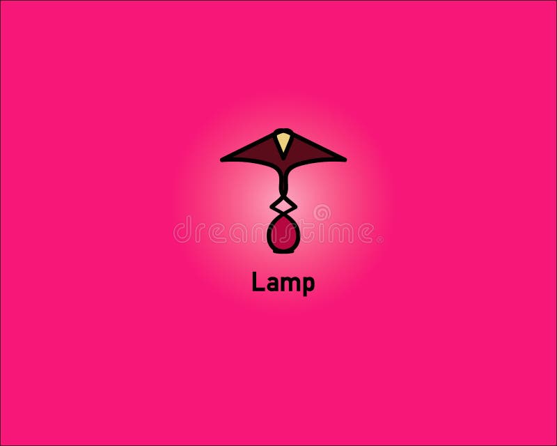 Table lamp logo stock vector. Illustration of light 118466846