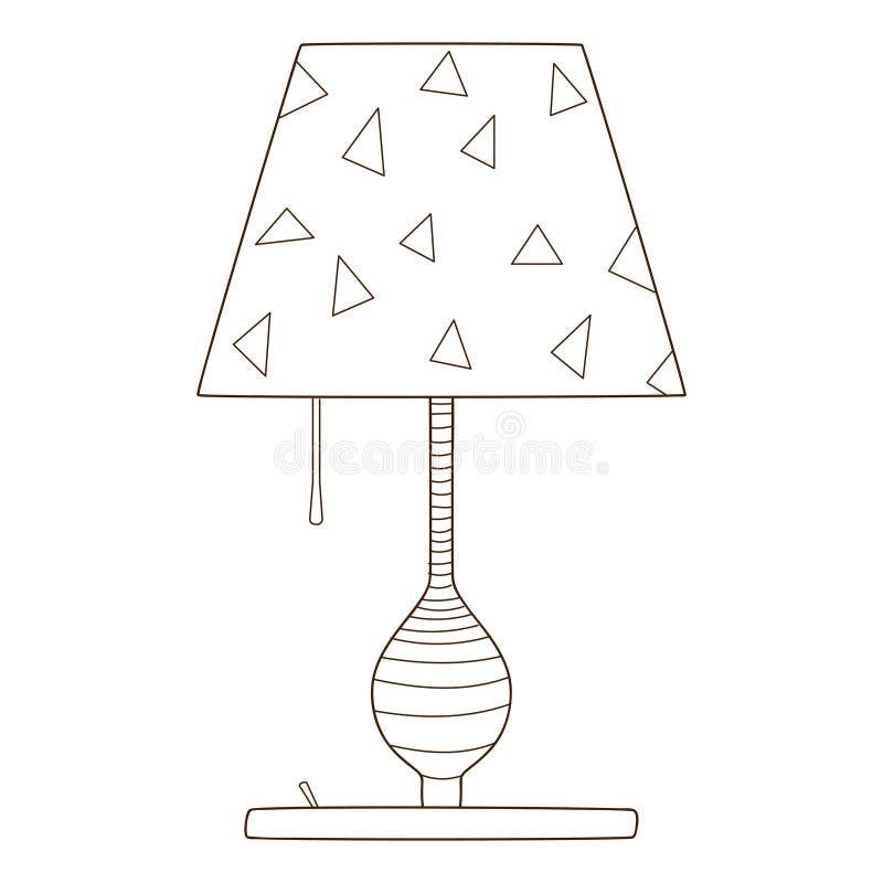 Watercolor Vintage Table Lamp Stock Illustration - Download Image Now -  Floor Lamp, Shade, Stained Glass - iStock