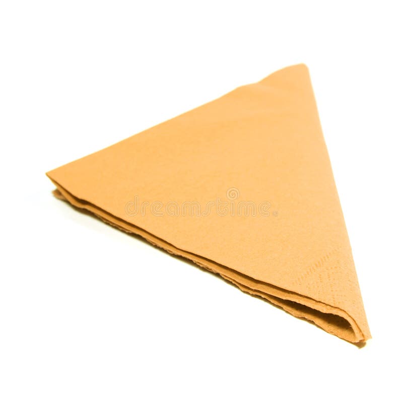 Table Napkin On White Background Stock Photo Image of lunch, meal