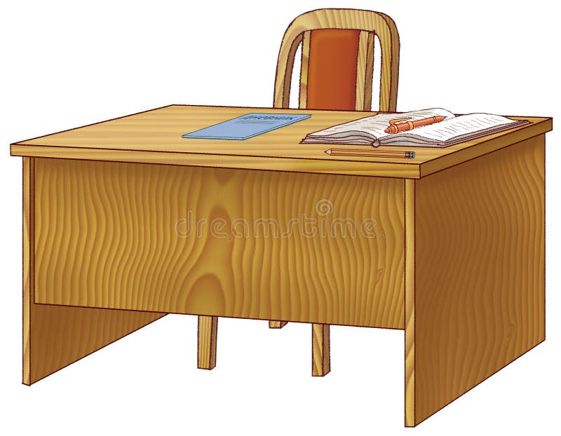 teachers desk clipart