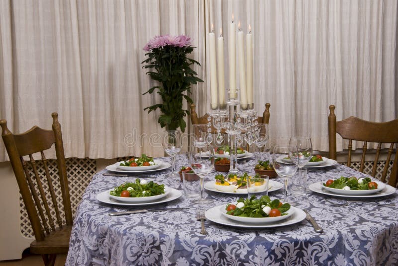 Table servie photos stock
