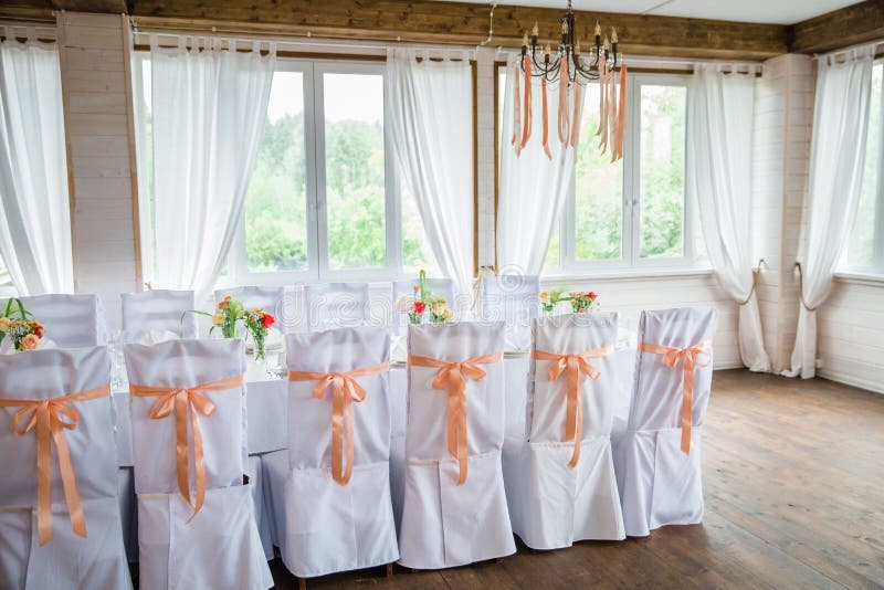 Table Serving with Dishes and Flowers in Hall Stock Photo Image of christmas, served 101488054