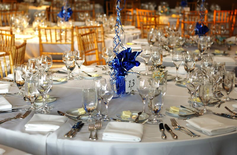 Table setting stock photography