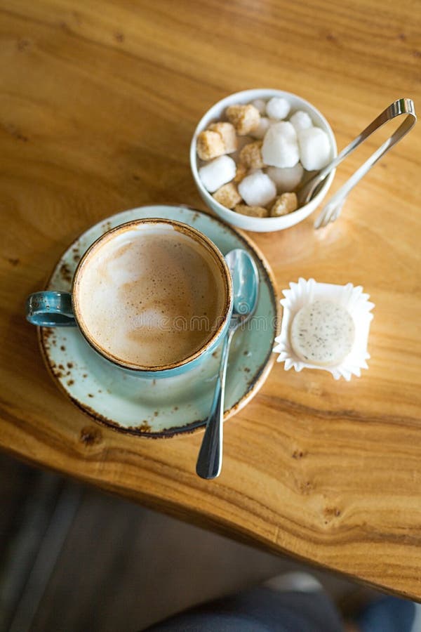 Restaurant, Lunch Time. Dinner Table with Plates and Utensils. Stock