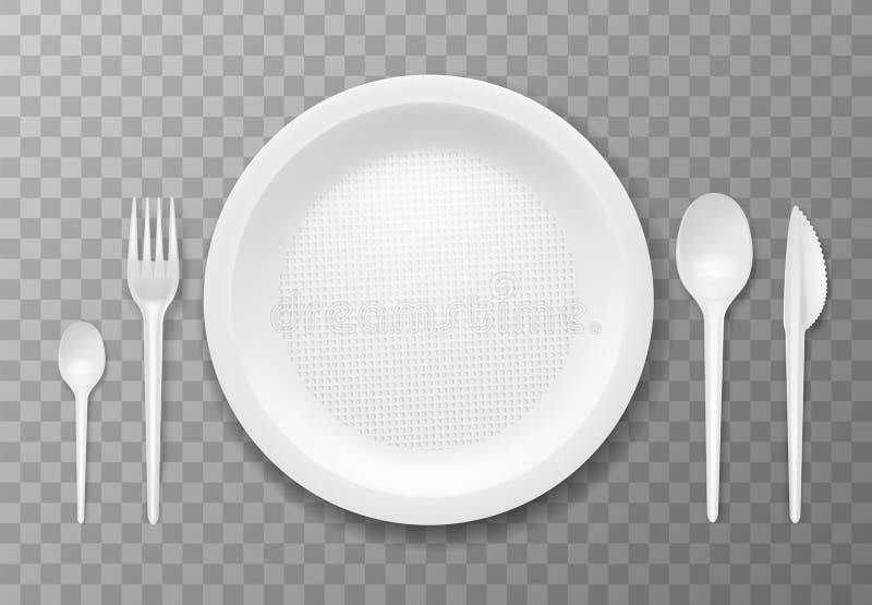 Table Setting Transparent Background stock illustration