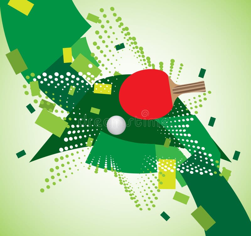 Table tennis banner stock vector. Illustration of racket 33319665