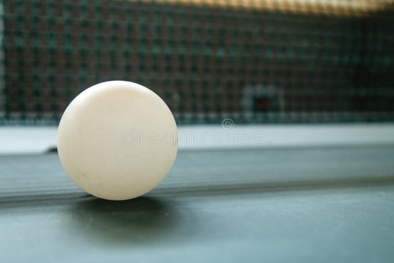 Table Tennis with Ball Net and Table Stock Image Image of table, line